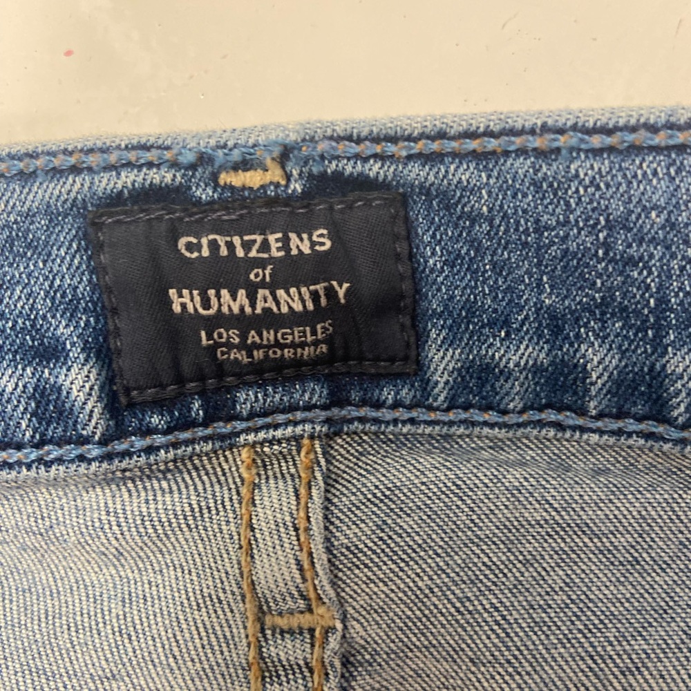 Citizens Of Humanity Light Wash Rocket Crop Highrise Skinny Jeans